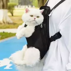Mochila Transportadora de Ombro Duplo Respirável, Bolsa de Viagem Portátil, Bolsa frontal para cães pequenos e gatos, Malha, ao ar livre - comprar online