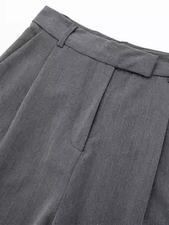 Willshela-Calças direitas femininas com fecho frontal, cintura alta, comprimento total, calças chiques femininas, monocromáticas, moda vintage, senhora - comprar online
