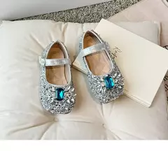 Sapatos cristal para meninas de 2 a 6 anos