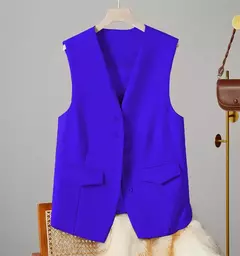 Colete vintage sem mangas feminino, Casacos elegantes, Casacos, Roupa casual, Monocromática, Streetwear, Primavera, Verão, Outono, Vestuário na internet