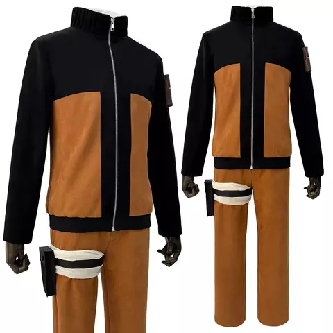 Holoun anime uzumaki cosplay traje adulto versão calças superiores cocar natal presente de ano novo cos convenção