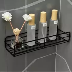 Prateleira De Banheiro De Parede, Prateleiras De Armazenamento De Canto, Suporte Do Shampoo, Rack Cosmético, Cesta De Dreno De Chuveiro De Ferro, Organizador Do Banheiro - loja online