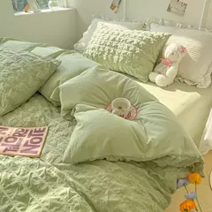 Soft Bubble Grid Imprimir Bedding Set, Confortável Duvet Cover Set sem Núcleo, 1 * Capa de Edredão + 2 Fronha, 3PCs na internet
