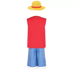 Meninos homens luffy cosplay traje meninas mulheres luffy chapéu camisa shorts roupas de halloween - loja online