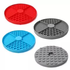 Imagem do Suprimentos para animais de estimação silicone lambendo esteira gato alimentador lento com ventosa almofada de alimentação lenta cão lambendo almofada utensílios de alívio de ansiedade