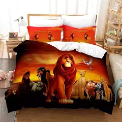 Disney O Rei Leão Simba Conjunto de cama para crianças, capa de edredão para menino, decoração do quarto, capa de edredão, presente - Wolf Magazine