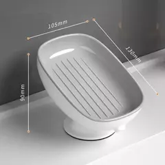 Super ventosa saboneteira com drenagem de água para banheiro suporte de sabão kithcen esponja recipiente de sabão suprimentos do banheiro na internet