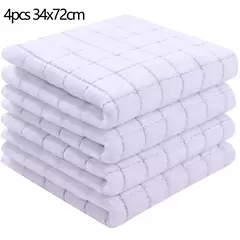 Homaxy-Absorbent Kitchen Dishcloth, Panos Ultra Macios, Toalhas de Secagem à Mão, Ferramentas de Limpeza Doméstica, 100% Algodão, 4 Pcs, 6Pcs - comprar online