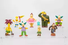 Imagem do Nj croce retro nostálgico simpsonns fio dobrado série família boneca personagem figura modelo brinquedos figura de ação para crianças presentes