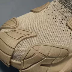 Botas de malha leve para homens, antiderrapante, confortável, casual, andando, correndo, sapatos de trabalho masculinos, meias fashion - comprar online