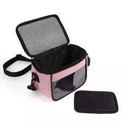 Portátil pequeno animal de estimação saco de viagem respirável saco de transporte animal coelho hamster ouriço furão ao ar livre bolsa de ombro inclinada - loja online