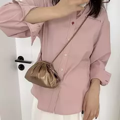 Embreagem macia de bolinho de couro PU para mulheres, bolsa de hobo nuvem, bolsa elegante elegante, bolsa pequena, design de luxo, ouro e prata - Wolf Magazine