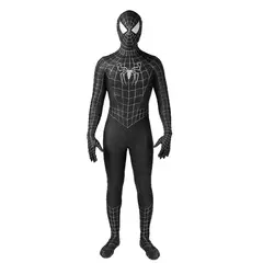 Tobey maguire spiderman traje preto/vermelho raimi homem aranha cosplay super-herói zentai terno trajes de halloween para adultos na internet
