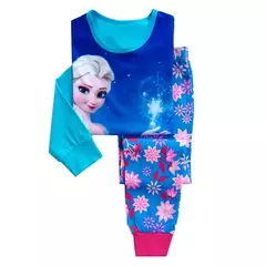 Conjunto pijama de algodão infantil, pijamas femininas, Frozen Anna Cartoon, roupas de bebê, primavera, outono, novo - comprar online