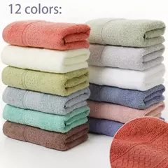 Toalha de banho macia e absorvente para adultos, toalha doméstica, Jacquard, cor lisa, toalha grande, grossa, 100% algodão puro, novo - loja online