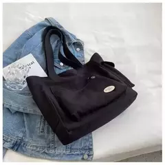 Bolsa de ombro de grande capacidade feminina, sacola de estudante, bolsa de classe, lona, nova moda, 2023 na internet
