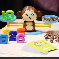 Brinquedo Matemático Montessori para Bebê, Equilíbrio De Macacos, Jogos Educativos, Brinquedos Number Learning, Material de Ensino