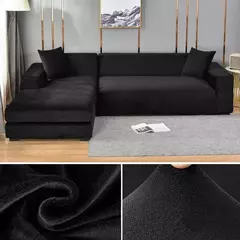 Capa de veludo grosso do sofá para sala de estar, capa elástica do sofá, sofá de canto em forma de L, 1 lugares, 2 lugares, 3 lugares, 4 lugares na internet