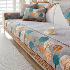 Tapete de sofá Chenille Full Moon Tree, capa de sofá universal, combinação Jacquard, antiderrapante, monocromático, quatro estações, combinação - loja online