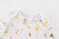 Imagem do Kiddiezoom-Unisex Four Seasons Cartoon Bodysuits, Soft Cute infantil Onesies roupas, Baby Shower Gift, menino e menina, 3 pcs por lote