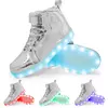 Tênis luminosos infantis, tênis de LED com sola luminosa, sapatos iluminados para crianças, meninos e meninas, tamanho 25-40