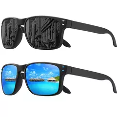 Óculos de sol quadrados polarizados para homens e mulheres, Óculos de sol de alta qualidade, Óculos de proteção UV - Wolf Magazine