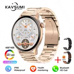 Smartwatch NFC para Mulheres, Smartwatch com Tela HD, Frequência Cardíaca, Rastreamento GPS, Chamadas por Voz, Huawei, Xiaomi, Novo, Senhoras, 466x466, 2022 - Wolf Magazine