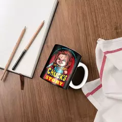 Personalizado horror assassino chucky canecas de café diy filme do jogo da cria - comprar online