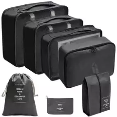 Travel Organizer Storage Bags Set, Mala de Embalagem Cubos, Casos Portáteis, Bagagem, Roupas, Bolsa Arrumada, Dobrável, 7 Pcs, 8 Pcs, 9 Pcs, 10 Pcs na internet