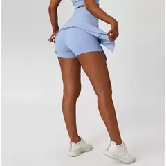 Conjunto de saia de ioga para mulheres, treino de ginástica, sutiã de ombro feminino de cintura alta, sutiã de tênis feminino - comprar online