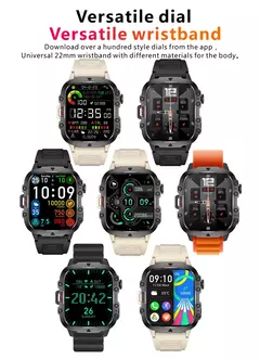 Xiaomi-relógio inteligente militar para homens, IP68, 5ATM, esportes ao ar livre, rastreador de fitness, monitor de saúde, 1,96 ", chamada BT, novo, 2021 - Wolf Magazine