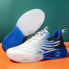 Altura de sola grossa masculina aumentando tênis, calçados esportivos, respirável, antiderrapante, casual, corrida, malha, andar na internet