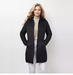 SANTELON-Casaco Longo Embalável Puffer Feminino, Capuz Destacável, Peso Leve, Quente, Solto, Outwear Sólido, Tamanho Asiático - Wolf Magazine