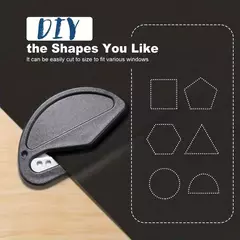 Cortina de blecaute removível para viagens 100% blecaute, Película para janela portátil mais escura, pano DIY temporário, sem broca