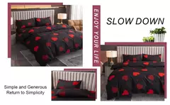 Imagem do Kuup-Impresso Matte Duvet Cover, Colorido Conjunto de Cama, Colcha, Pele Amigável Tecido, Queen Size, Alta Qualidade, 3Pcs