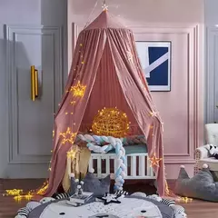 Imagem do Rede Mosquiteira Pendurada para Crianças, Berço Cortina, Tenda Pendurada, Decoração de cama, Menina Princesa, Cama Canopy, Living Corner Play, Leitura