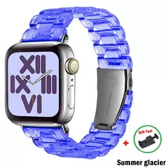 Pulseira Link Transparente para Apple Watch, Banda 44mm Ultra, 49mm, 41mm, 45mm, 40mm, 42mm, 38mm, iWatch Series 8, 7, 6, 5, 4, 3, SE - comprar online
