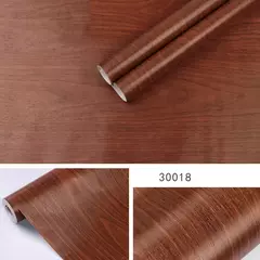 Papel de parede autoadesivo listrado de madeira do PVC, etiqueta impermeável, parede do fundo, mesa, armário, mobília, renovação, 45cm na internet