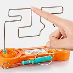 Brinquedo labirinto de choque elétrico para crianças, Touch Maze Game, jogo engraçado de festa, experiência científica brinquedos para crianças, presente