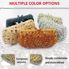 Bolsa De Diamante Para Mulheres, Saco De Noite, Saco De Jantar, Oco De Cristal, Mão De Strass, Festa De Casamento De Luxo, Presente De Natal, Mais Recente - comprar online