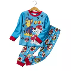 Imagem do Boys Paw Patrol Pajamas Set Thin Long Sleeved Mashall Chase Rubble Patrulla Children Clothes Kids Sleepwear Spring Nightwear