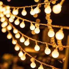 Ball-like guirlanda de luz led, 10m, 6m, 3m, 1.5m, bateria, lâmpada ao ar livre, decoração para jardim, casamento, Natal na internet