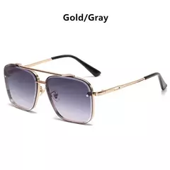 Óculos de sol piloto quadrado masculino e feminino Flight Seven Rock, estilo Mach 6, gradiente, design de luxo, moda, 2022