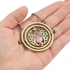 Harry potter conversor de tempo criativo ampulheta pingente colar moda cosplay jóias presente para fãs na internet