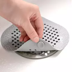 Silicone Shower Drain Plug, Hair Catcher, Stopper, Filtro de água para pia de cozinha, Banheiro Floor Bathtub, Home Acessórios - comprar online