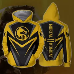 Homens e mulheres Mortal Kombat Game Hoodies, Streetwear 3D Print, Moletons extragrandes, Pullovers infantis, Roupas de treino, Moda - loja online