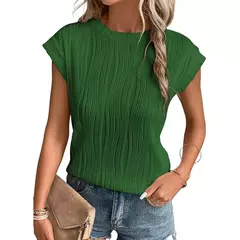 Blusas vintage de grandes dimensões para mulheres, monocromáticas, casuais e soltas, camisas elegantes para jovens, tops femininos, moda, verão, 2024