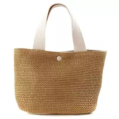 Bolsa de tecido palha casual feminina, cachecol de seda, laço, bolsa de praia, grande capacidade, portátil, sacola para senhora, nova, 1 ombro, verão - comprar online