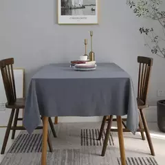 Toalha de mesa monocromática, 100% algodão, toalhas retangulares, monocromática, cor pura, chuveiro de bebê, cozinha, festa, decoração do casamento