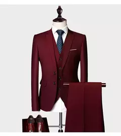 Terno casual de negócios masculino para casamentos, blazer genuíno, colete e calças, grande e alto, colete slim fit, calças de vestido, tamanho EUA - Wolf Magazine